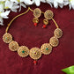 Mominos Fashion Johar Kamal Gold-Polished Brass Finish Kundan Choker For Women (Golden) | Swadesiicart
