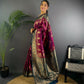 Joban Fashion Navy Blue Butti Banarasi Silk Sarees | Swadesiicart
