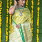 Jyoti Fashion Women's Green Soft Handloom Silk Zari Woven Saree with Blouse | Swadesiicart