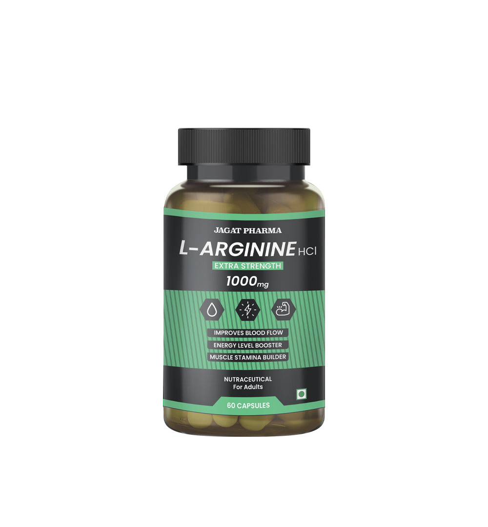 Jagat Pharma L-Arginine 1000mg Capsules | Swadesiicart