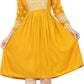 PAVONINE Gajri Color Burfi Design Embroidery Dress For Women | Swadesiicart