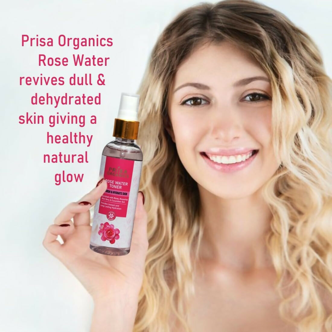 Prisa Organics Rose Water Toner - Swadesiicart