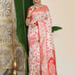 Shree Shyam Fashion Linen Cotton Red & White Saree