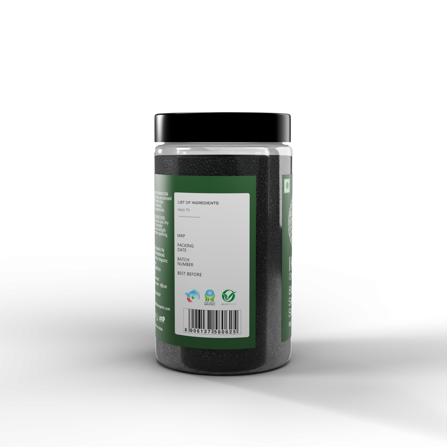 6 - Organic Black Sesame Seeds - 100g (1)