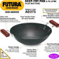 Hawkins Futura Flat Bottom Kadhai 30 cm Diameter 3.75 L (AD375) - Swadesiicart