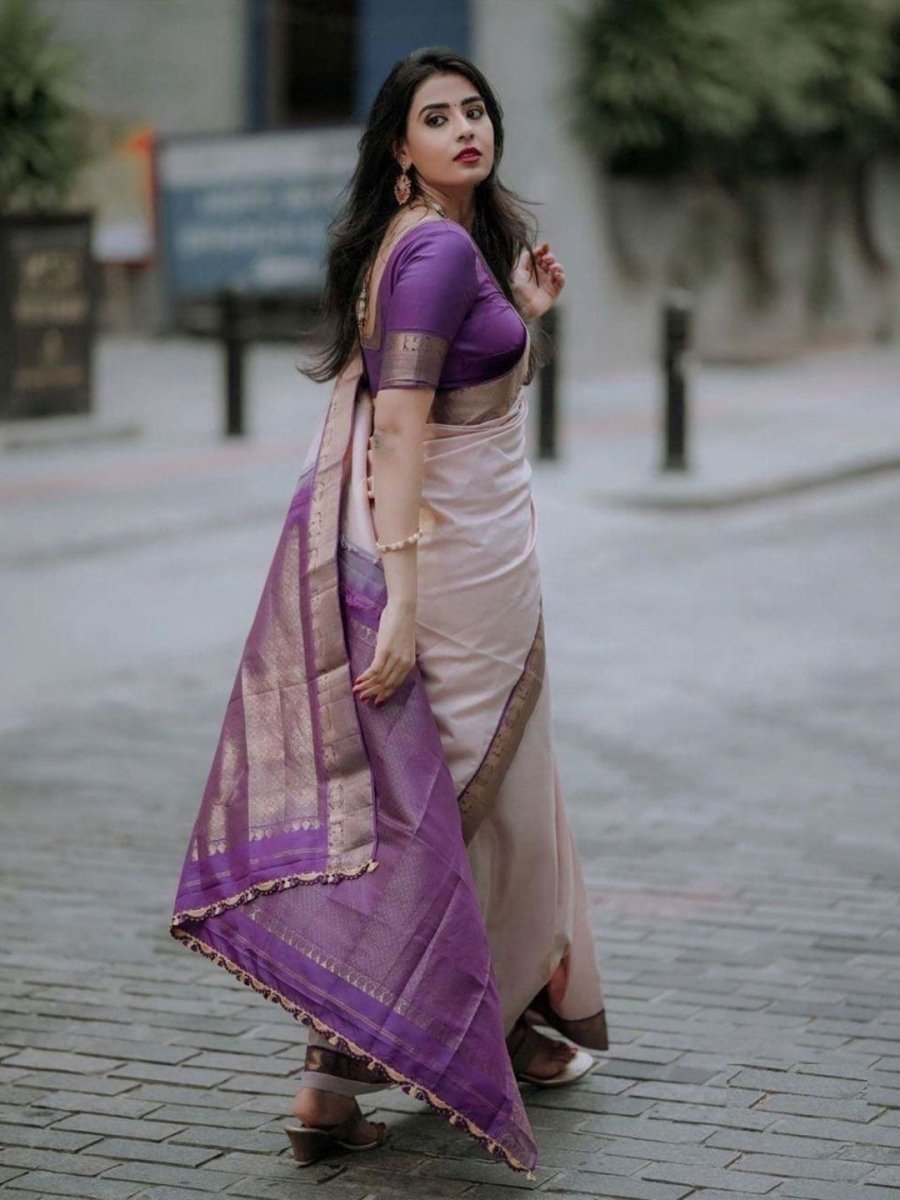 Anouk Woven Design Zari Banarasi Saree | Swadesiicart