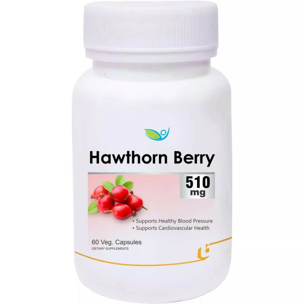 Biotrex Hawthorn Berry 510Mg Veg Capsules - Swadesiicart