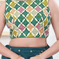 Joban Fashion Green Bandhani Sleeveless Back Open Blouse - Swadesiicart