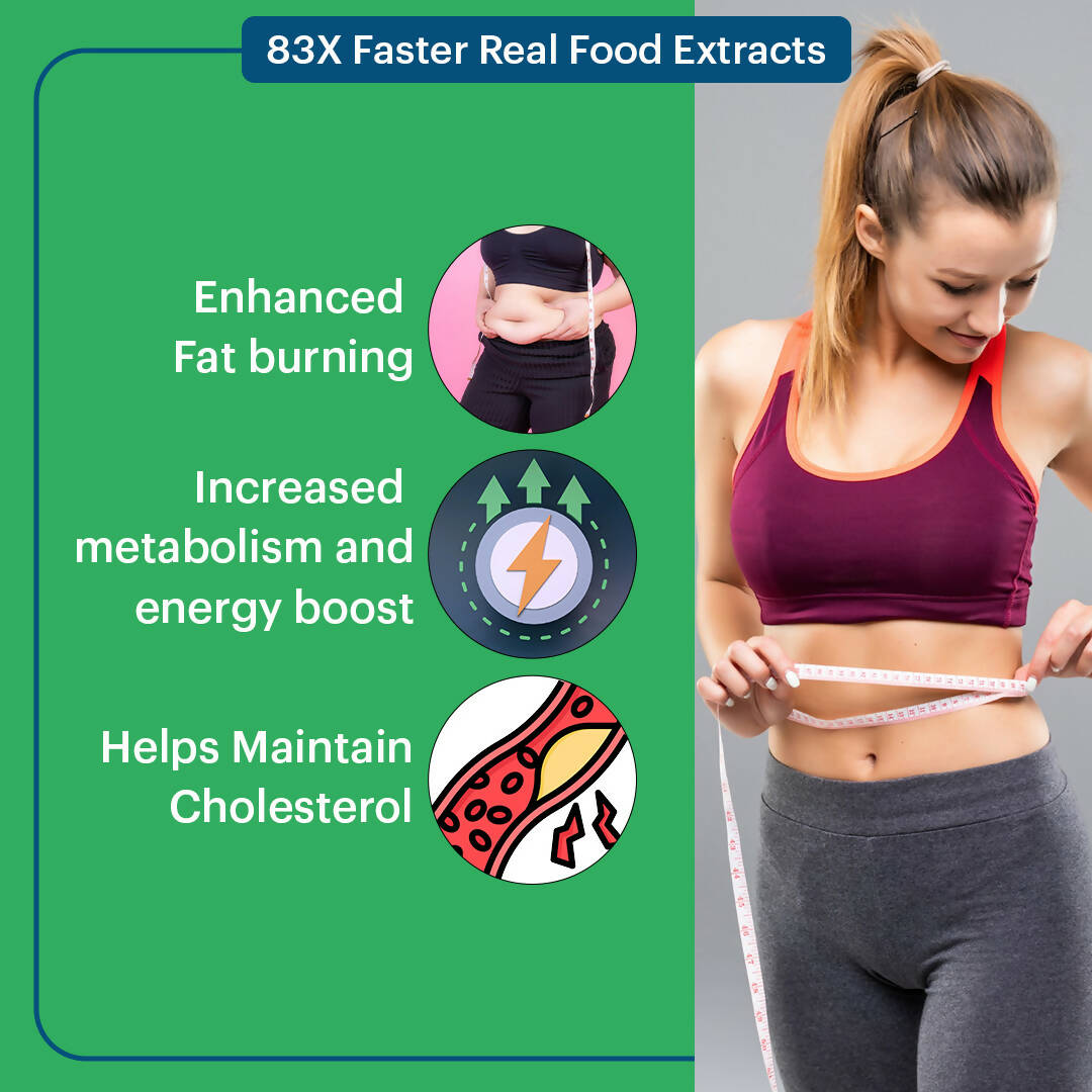 Laurik Plant Based Vegetables Fat Burner Supplement Tablets For Men And Women | Swadesiicart