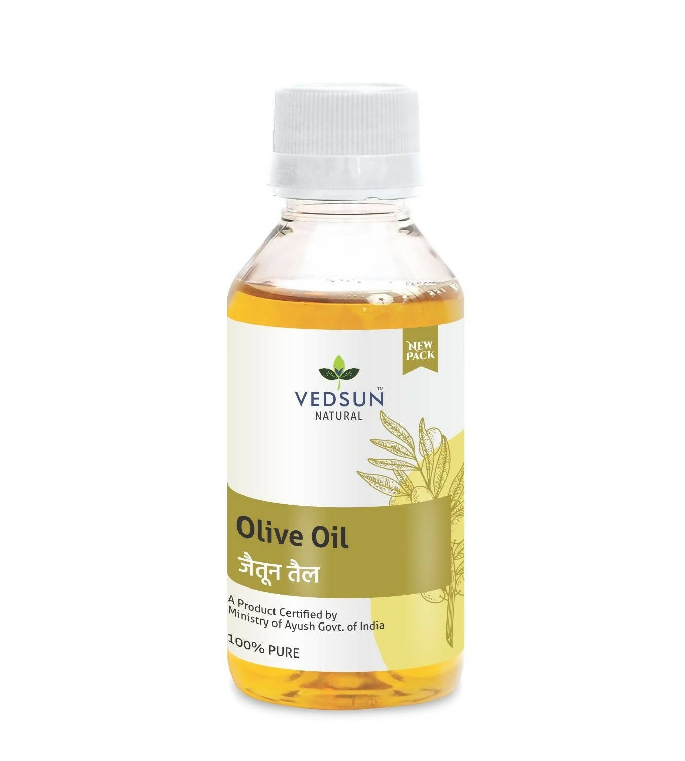 Vedsun Naturals Olive Oil Pure and Organic Massage Oil for Skin & Hair - Swadesiicart
