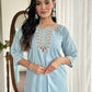 Lavender Viscose chanderi Stitched Suit With Dupatta - Tanisha | Swadesiicart