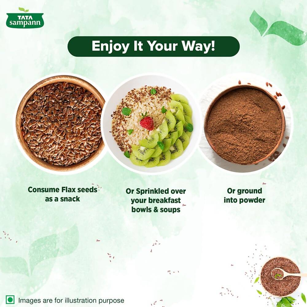 Tata Sampann Premium Flax Seeds - Swadesiicart