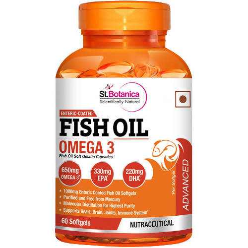 St.Botanica Fish Oil Omega 3 Capsules | Swadesiicart