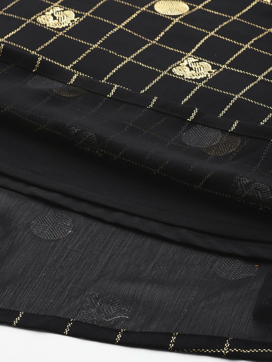 Ahalyaa Women's Traditional wear Ethnic Dress - Black | Swadesiicart