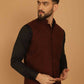 Even Apparels Pure Wool Nehru Jacket - Maroon | Swadesiicart
