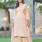 BulBul Meher Rayon Peach Kurta Set with Dupatta - Swadesiicart