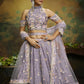 House of Panchhi Mauve Pure Georgette Sequins with heavy Zarkan embroidery Lehenga choli & Dupatta | Swadesiicart