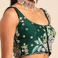 House of Panchhi Green Georgette Sequins and thread embroidery Lehenga choli & Dupatta | Swadesiicart