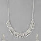 VOJ Silver Plated AD Stone Studded Necklace With Earrings Jewellery Set - Swadesiicart
