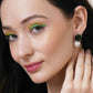 Jade Pearl Studs- Ruby Raang | Swadesiicart