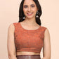 Shree Shyam Fashion Linen Cotton Brown Saree