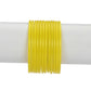 Afast Shining Yellow Glass Party, Wedding, Daily Use Bangle Set, Pack Of 12 - Swadesiicart