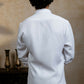 British White Kanaka Murti Shirt By Hilo Design | Swadesiicart