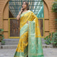 Vamsee Madhavi Yellow Soft Silk Saree - Swadesiicart