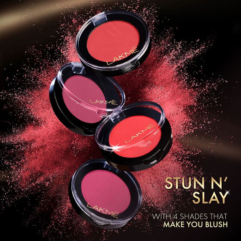Lakme Face It Blush - Perfect Plum - Swadesiicart