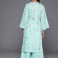 Ahalyaa Women's Traditional wear Kurta Set - Summer Blue | Swadesiicart