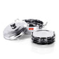 Sumeet Stainless Steel Kadhai Set with Lid and 5 Plates - Swadesiicart