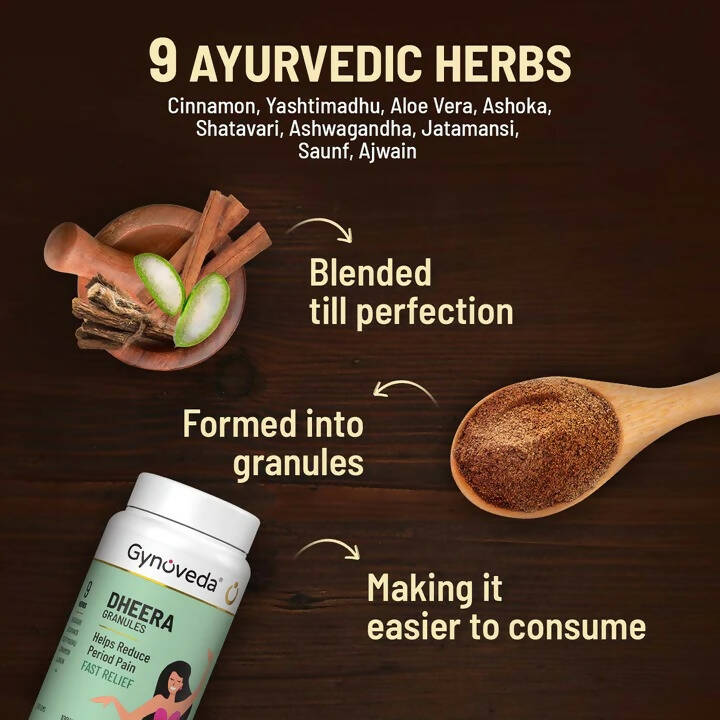 Gynoveda Dheera Granules - Swadesiicart