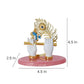 House Of Wemy Gold-Polished Lord Krishna Hands Idol with Flute, Face and Pecock Feather - Swadesiicart