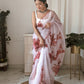 Vamsee Pinki Khatali Pink Organza Saree - Swadesiicart