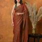 Very Much Indian Designer Mul Cotton Handloom Saree with Sequins - Dual Tone Red Green | Swadesiicart
