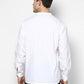 Even Apparels Band Collar White Color Pure Cotton Men's Kurta | Swadesiicart