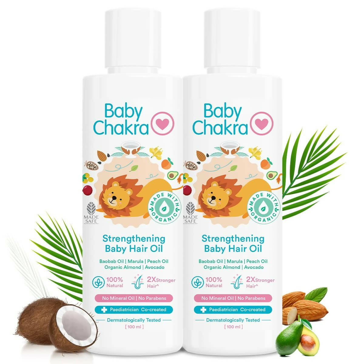 BabyChakra Strengthening Baby Hair Oil - Swadesiicart
