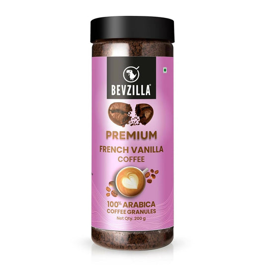 Bevzilla Premium French Vanilla Coffee Powder 100% Arabica | Swadesiicart