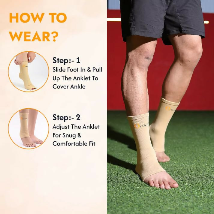 Orth-rem Ankle Stabilizer Foot Sleeve (Pair) | Swadesiicart