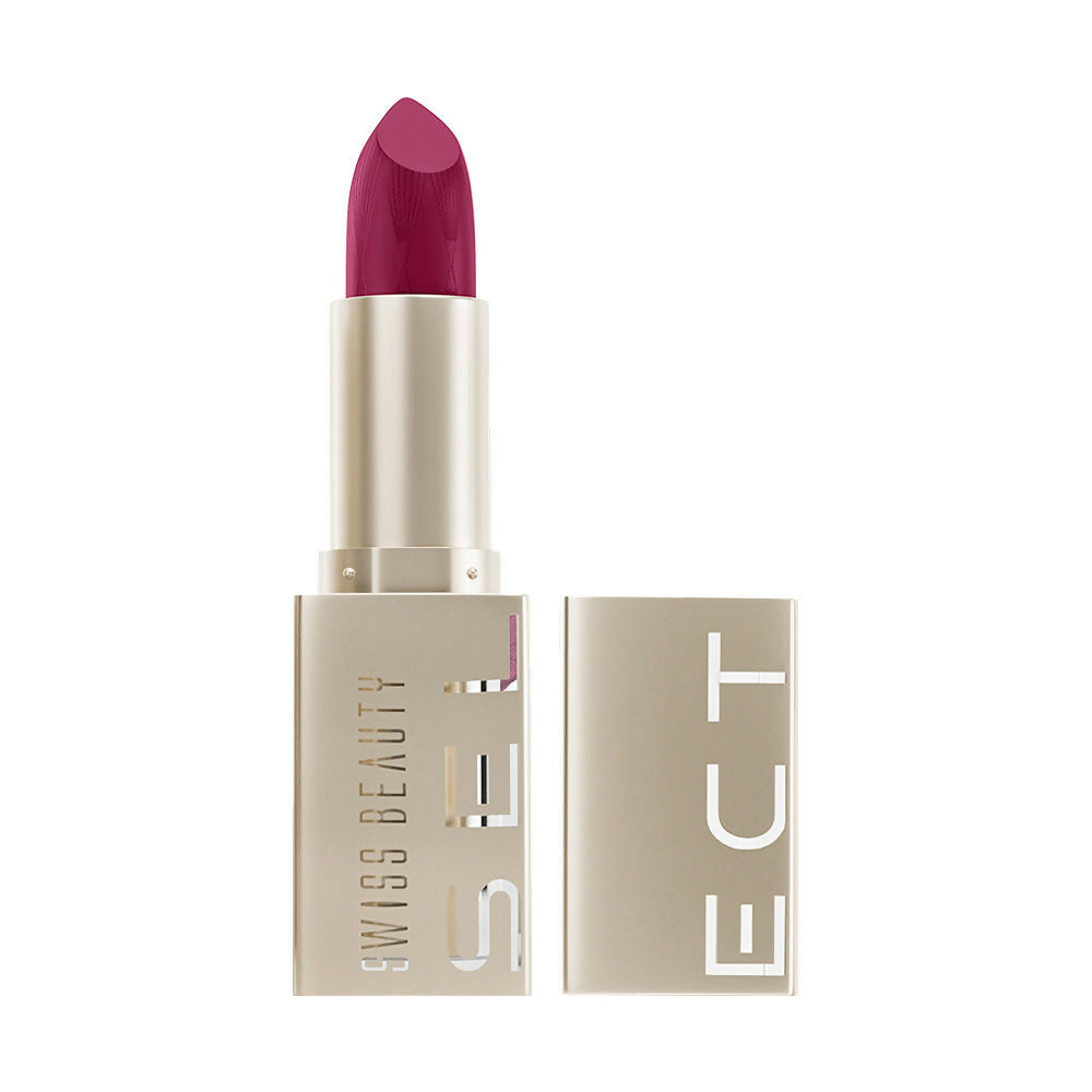 Swiss Beauty Select Creme Touch Hydrating Lipstick - 10 Pleasing Plum | Swadesiicart