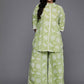 Ahalyaa Women's Traditional wear Co-ords - Green - Swadesiicart