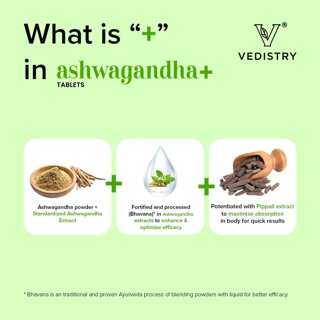 Vedistry Ashwagandha Tablets - Swadesiicart