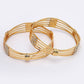 NVR Women Set of 2 Gold-Polished Kundan Studded Bangles - Swadesiicart