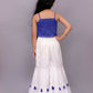 Lil Drama Shor-Gul Blue Kurta Sharara and Bustier Set For Girls | Swadesiicart