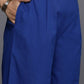 Ahalyaa Women's Traditional wear Kurta Set - Blue | Swadesiicart