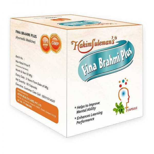 Hakim Suleman's Fina Brahmi Plus Capsules | Swadesiicart