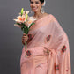 Shree Shyam Fashion Linen Cotton Light Pink Saree
