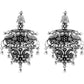 Mominos Fashion Joharkamal Silver-Plated Peacock Design Drop Earrings For Women - Swadesiicart