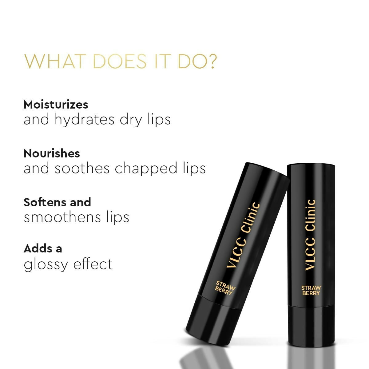 VLCC Clinic Deep Nourishing Lip Balm Strawberry & Rose - Swadesiicart