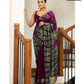 Arfa Fashion House Wine Georgette Sequince Saree